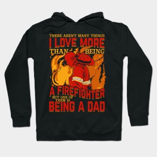 Proud Firefighter Dad Fireman Father Gift Hoodie